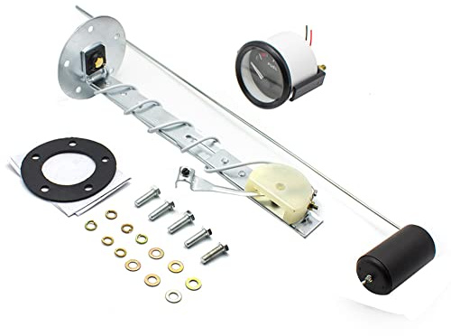 Mcclellanty Indicatore Livello Carburante Automatico 0-90 Ohm 12V/24V Livello Serbatoio Olio 52 Mm Universal Car Marine