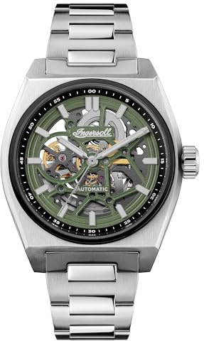 Ingersoll The Vert Herren-Automatikuhr 43 mm mit Edelstahlarmband