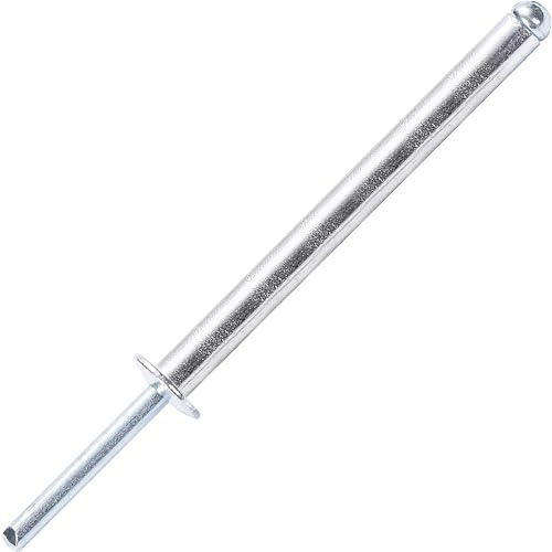 Rivets aveugles en aluminium extra-longs, tête bombée, tige en acier – DIN 7337 A – Pour tôles épaisses (Ø4.8x70mm - 50 pièces)