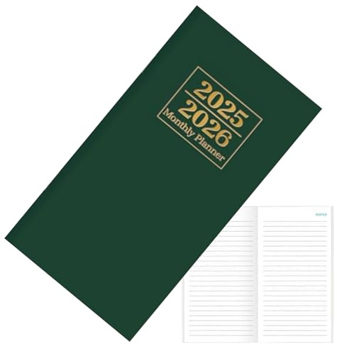 2025-2026 Monatsplaner, Monatsplaner 2025-2026 - Planer Notizbuch Planer | Tragbarer Kalender Organizer Journal für die Schule College, Akademiq Heft