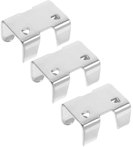 BESPORTBLE 3pcs Heavy Duty Iron Rope Clamps Double Ended Clips for Ropes Outdoor Use Secure Fasteners Extend Lifespan