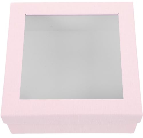 VERDANVERSE Geschenkbox mit Deckel Quadratisch Wiederverwendbare Verpackungsbox aus Karton Mehrzweckbox für Hochzeiten Geburtstage und Weihnachtsgeschenke Dekorative Gastgeschenk Schachtel