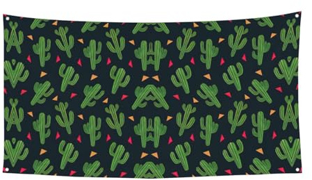 Cactus Art Print Holiday Gifts Banner, Decorazione da appendere per lui Celebrazione Natale Halloween Party Yard Sign