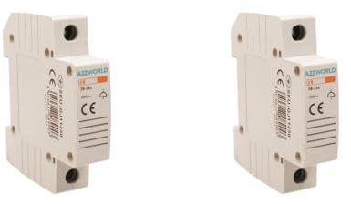 2 Pezzi Suoneria Modulare Barra DIN 220V, Campanello Elettrico da Quadro, 1 Modulo DIN, Montaggio su Guida DIN 35mm, per Segnalazione Acustica Impianti Elettrici