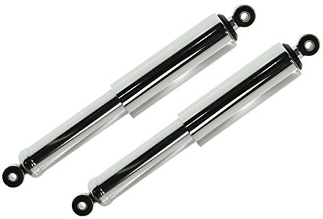 2x Federbein chrom Schwalbe, KR51-1 Star hinten, Stoßdämpfer für Simson kurz
