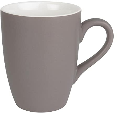 Olympia Pastel Porcelain Mugs 340ml CS041, Grey (Pack of 6) | Meets BS4034 hotel standards for commercial venues with an all-over glaze that guards against fade wash after wash.