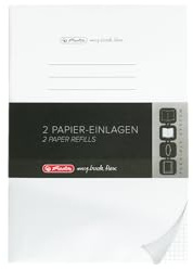 Herlitz 50034116 Refill für Notizheft flex, A5, 2 x 40 Blatt kariert, 1 Stück