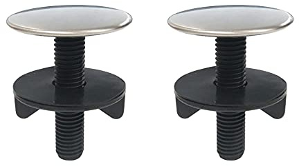2 Pieces Kitchen Faucet Hole Cover Sink Tap Hole Plate Stopper Cover Brushed Metal Stainless Steel Plug Kitchen Sink Hole Cover
