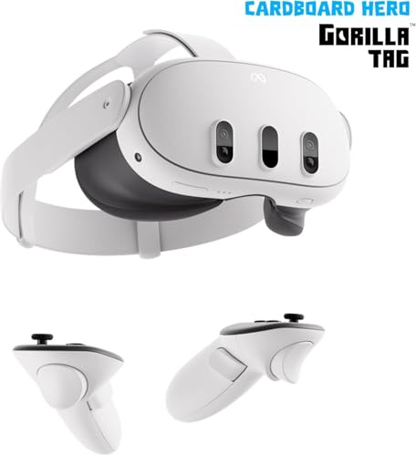Meta Quest 3 (512 GB): Las Quest más potentes — Experiencias de Realidad Mixta de última generación — Pack Gorilla Tag Cardboard Hero — Solo en Amazon