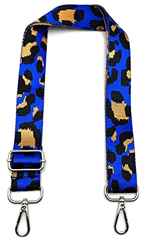 Omxyinma Taschengurte zum Wechseln, Taschengurt Bunt, Verstellbarer Schultergurt für Tasche mit Karabiner Silber, Schulterriemen 3.8cm Umhängegurt für Taschen für Damen DIY Taschen, C