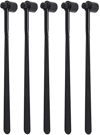 Dermal Hammer Set mit 5 Edelstahlköpfen, Gesichtsmassage und Lymphdrainage, Hautstraffung, Gesichtsroller mit Silikonkappe, ABS-Griff