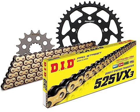 Chain set DID Stahl 525VX3 / 124 endless for Honda CRF Africa Twin 1100 A 1000/1110 ccm Bj. 2016-2020
