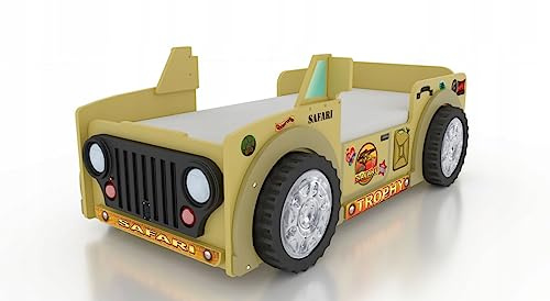Plastiko | Cama de niño 190 x 90 x 90 cm | Todoterreno | Dormir | LED | Colchón y Estructura incluidos | Capacidad de elevación 100 kg