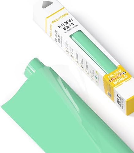 Poli-flex® Turbo® transfer film for textiles, flex film for iron-on, plotter film for DIY shirts, mint, 30.5 cm x 122 cm