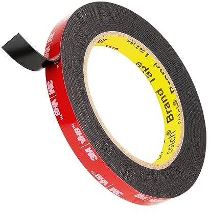 3M Double Sided Mounting Tape 12.5mm x 4.7m Black 5925 0.6mm Thick Heavy Duty Foam Tape Strong Adhesive for Car Décor Home Office Logos