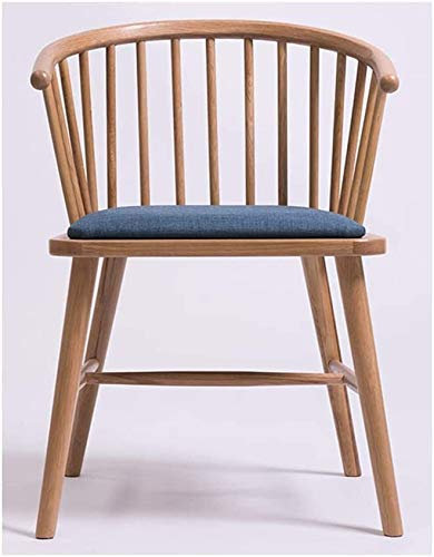 Wohnzimmerstuhl mit Metallbeinen, Massivholzstuhl, Küchenstühle, Sessel, Wohnzimmerstuhl, Freizeitstühle (Farbe: Dunkles Holz) Dignified