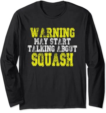 Squash Trainer Lustiger Squash Spruch Squash Spieler Langarmshirt