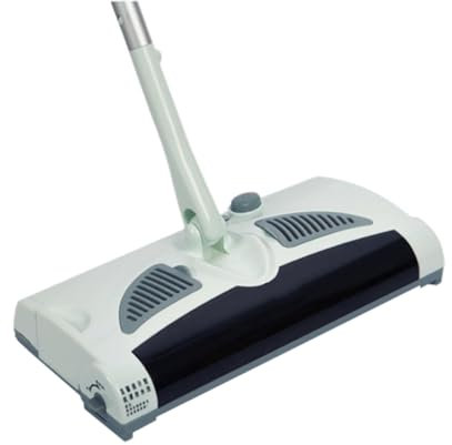 VIDECOR Carpet Sweeper - Manual Floor Cleaner, Roller To Clean Carpets And Hard Floors, Pet Fur Remover, Easy Use, Brush Comb To Remove Dirt/Hair From Bristles,