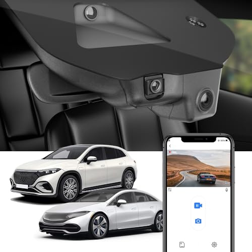 Fitcamx Dashcam 4K Kompatibel mit Mercedes-Benz EQS Sedan and SUV 2023 2024 2025 (HD2-6768), OEM Autokamera 2160P UHD Video WiFi, G-Sensor, Loop-Aufnahme, WDR Dasch-cam Auto, Plug & Play, 64GB-Karte