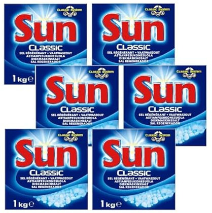 Sun Classic Sale Rigenerante 1 kg Detersivo Lavastoviglie Confezione da 6