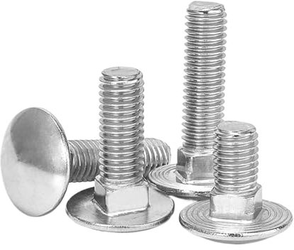 10 teile/los M4 M5 10-30mm Länge Schlossschraube 304 Edelstahl Rundkopf Vierkantschraube(20mm,10PCS_M4)