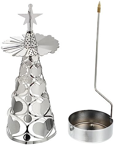 KITANDOVE Weihnachtsbaumform Silberner Kerzenhalter Einzigartige Weihnachtsdekoration Für Den Tisch Kreative Kerzenständer Für Die Dekoration