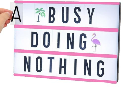 Caja De Cine Luminosa - Caja Luminosa De Carpa LED Personalizable, Caja Luminosa De Signo De Cine A4 | Tablero De Mensajes De Cine Alimentado Por USB Con Cartas, Buzón Per