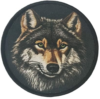 Patches Klett, Taktisch Wölfe Klett Patches Drucken Klett Patches Militär Tactical Moral Hook Loop Patch Aufnäher für Rucksäcke Hüte Jacken Jeans Taschen