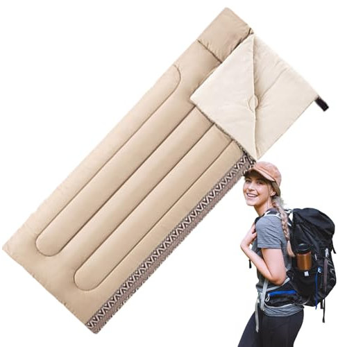 Schlafsäcke für Erwachsene - Camping Schlafsack, Schlafsäcke für Erwachsene bei kaltem Wetter | Baumwolle, Premium Qualität, unverzichtbar zum Wandern, Outdoor-Zubehör für