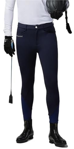 GMGQJST Pantaloni per Cavallo Pantaloni da Equitazione da Uomo, Pantaloni da Equitazione Primaverili ed Estivi, Pantaloni da Equitazione in Silicone Pieno(Blue,32)
