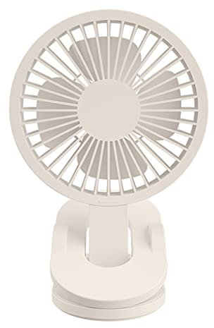 LLHCF Ventilador de escritorio USB con clip, ventilador eléctrico silencioso de 3 velocidades para biblioteca, dormitorio, campamento