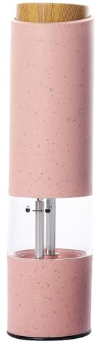 Juego de molinillo de sal y pimienta automático, recargable, diseño desmontable, 6 niveles de grosor, multicolor, utensilio de cocina ajustable, molinillo eléctrico