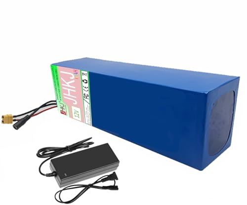 JHKJ 12V 12Ah 18Ah 24Ah 30Ah 42Ah 54Ah 66Ah Lithium Battery Pack Deep Cycle Rechargeable Battery for Trolling Motor Inverter Bait Boat Fishing Light Speaker,12V,66Ah