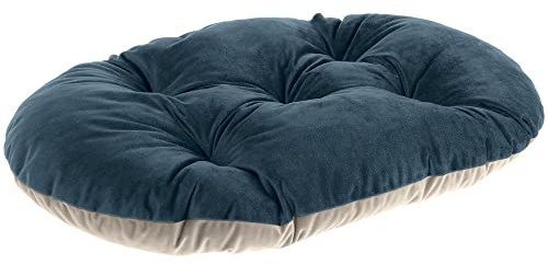Ferplast Cuscino per Cani e Gatti PRINCE 45/2, Lettino imbottito per Animali, Double-face, Velluto, Lavabile, Blu