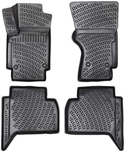 Elmasline Design 3D Gummimatten Set für VW AMAROK Baujahr ab 2010 | Extra hoher 5cm Rand