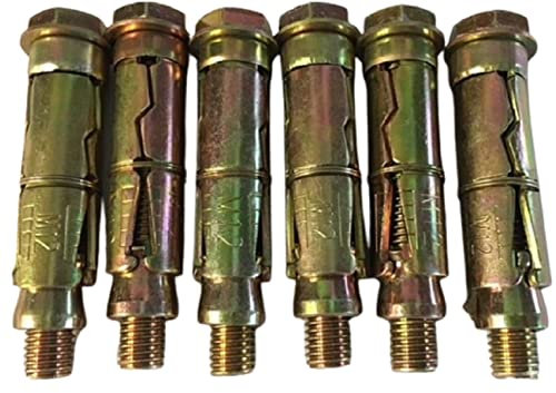 M12 Anchor Bolt x 19mm Wide x 90mm Long, Pack of 6. Overall width 19mm including expansion shield.