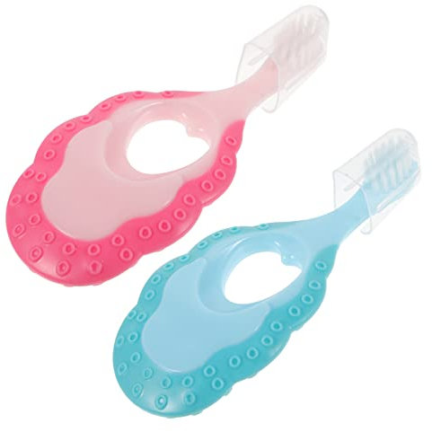 SOLUSTRE 2stücke Kinderzahnbürste Mit Weichem Pinsel Und Ergonomischem Griff Für Kleinkinder Reisezahnbürste Für Junge Mädchen Und Kleinkinder Haushaltszahnbürste Für Junge Mädchen