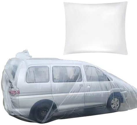 Car Cover Waterproof Outdoor Car Cover, Fully Enclosed Sealed Car Flood Cover and Inflatable Garage, for Sedan SUVs(Small)