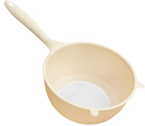 Alipis Colador Escurridor De Arroz Reutilizable Cesta De Drenaje De Malla Fina Diseño De Asa Tazón Para Lavar Arroz Cocina