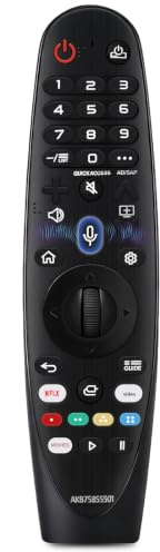 Magic Remote for LG-TV-Remote, Replacement for LG Smart TV Remote Control, AN-MR20GA Compatible Universal Remote Control with Voice, Pointer and Netflix/Prime Video Hotkeys