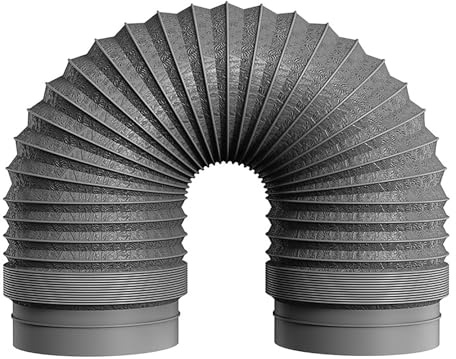 Tubo di Scarico Isolato da 150 160 170 180 200mm, Condotti Tubo di Ventilazione Flessibile, Materiale in PVC Alluminio, Adatto per Aspiratori, Soffianti e Cappe da Cucina(L 1.5m(5ft),Dia 170mm(6.7in))