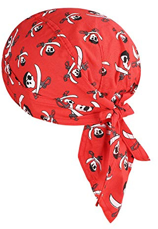 Faxianther Afinder Unisex Bandana Cap Sport Skelette KopftuchKopfband Biker Hat Baumwolle UV Schutz Schnelltrocknend Piratentuch für Biking Fahrrad Motorrad Radsport