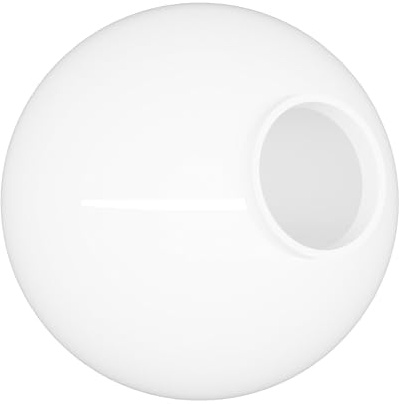 KASTLITE 12 Acrylic Lamp Post Globe | Street Light Replacement Light Cover | Smooth Finish | Manufactured in USA | White Globe with 3.91 Fitter Neck