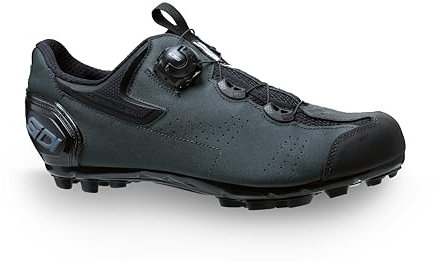 Sidi Scarpe da Bicicletta Ghiaia Scarpe Professionali Mountain Bike Uomo Sistema di Chiusura Innovativo, Punta in Gomma, Suola da Competizione MTB, Verde Scuro, 41.5 EU, Nero, Verde Scuro, 42 EU