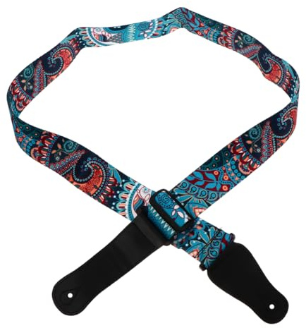 Milisten Einstellbarer Ukulele Strap Aus Polyester Mit Buntem Muster Verstellbarer Ukulele Schultergurt Für Sopran- Konzert- Und Tenor- 55.12 Zoll Länge