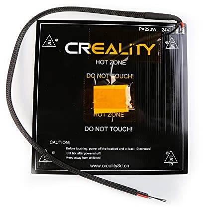 Original Ender 3 V2 Heizbett-Set bis zu 110 °C Aluminium MK3 Heizbett-Plattform mit beheizter Bettkabelleitung für Ender-3 Ender 3s Ender 3 Pro 3D-Drucker DIY Kit (235 Bett)