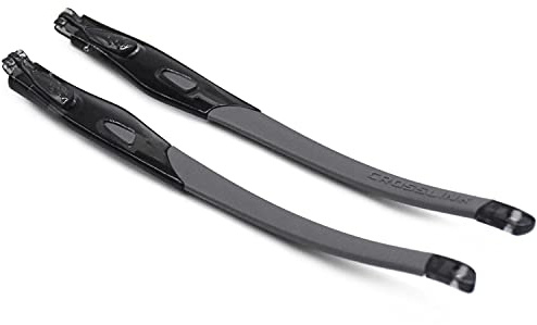 SOODASE Grau Gummi Ersatz durchsichtige Schwarze Rahmenbeine Für Oakley Crosslink Sweep/Switch Brillengestell