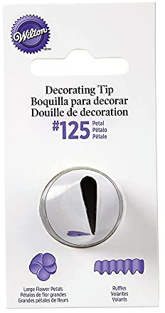 Wilton Punta de decoración, pétalo No.125 (paquete de 2 puntas)