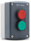 G-Prokit IP65 2-way Red and Green Push Button Industrial Start/Stop Switch, Grey housing, door or gate release, Indoor or Outdoor use, waterproof (2-way Green/Red)