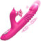 Faster Spring Driven Thrusting Rabbit Vibrator, Spiral Friction Dildo Adult Sex Toys with Clitoral Stimulator, 8 Thrust & 5 Slap Modes Sex Toy, Aoonice Wand G Spot Vibrater for Women Couples Anal Toy